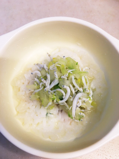 離乳食後期 白菜とシラスごはん☆冷凍保存の写真
