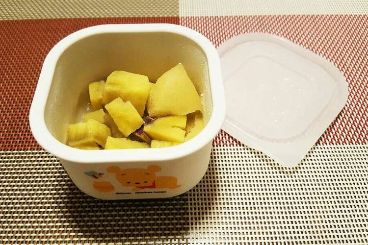 離乳食 初期 後期 さつま芋のりんご煮 レシピ 作り方 By Clematis クックパッド