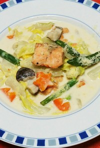 鮭と白菜たちのクリーム煮