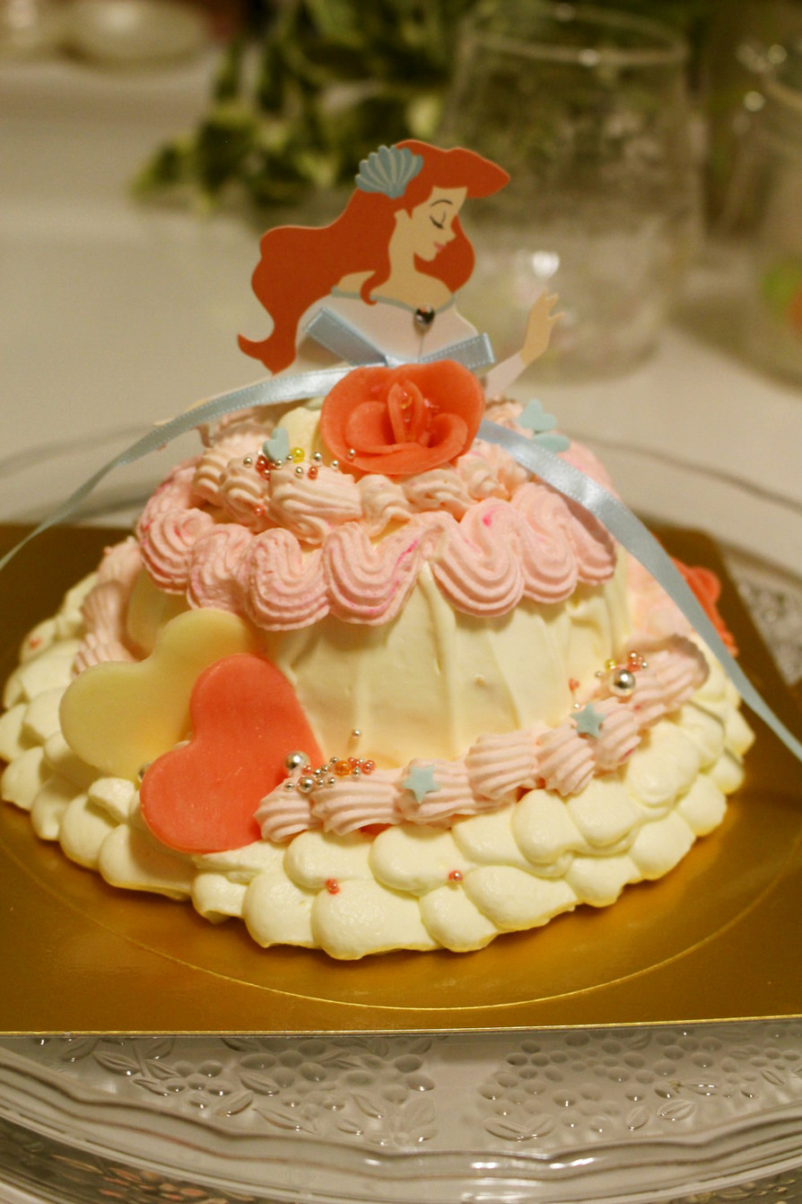 簡単ディズニー・ドールケーキ♡の画像