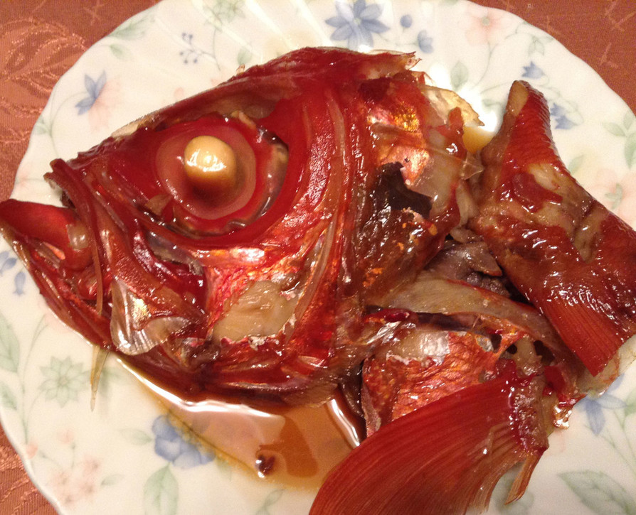 金目鯛の煮付け(かぶと煮)の画像
