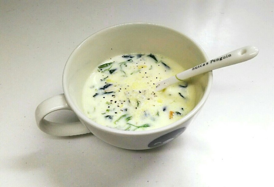 余ったホワイトソースで簡単スープの画像