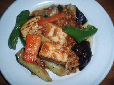 夏野菜マーボ豆腐の写真