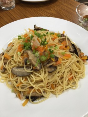 野菜たっぷり和風パスタ
