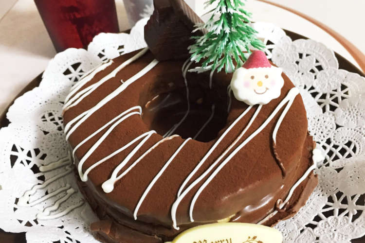 簡単 クリスマスリースチョコケーキ レシピ 作り方 By Rikko218 クックパッド 簡単おいしいみんなのレシピが359万品