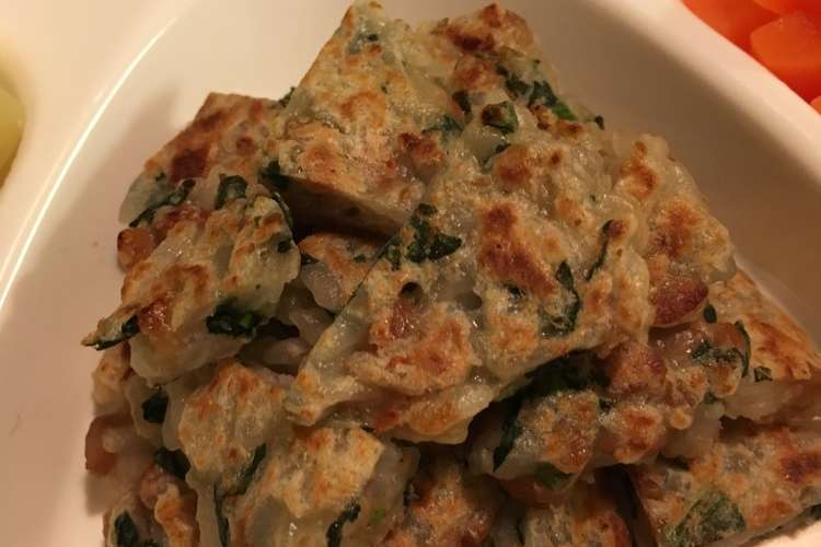 納豆ごはんおやき 離乳食完了期 レシピ 作り方 By Pyoncco クックパッド 簡単おいしいみんなのレシピが360万品