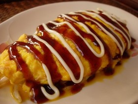 まるでお好み焼き!の卵巻き
