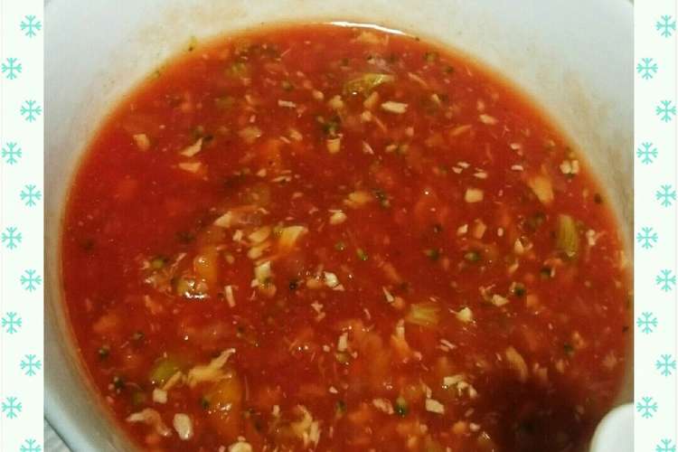 離乳食中期 トマトジュースミネストローネ レシピ 作り方 By ペコポコ15 クックパッド 簡単おいしいみんなのレシピが360万品