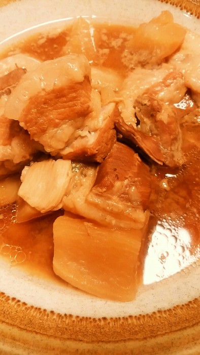 かんたん 豚バラ肉 角煮の写真