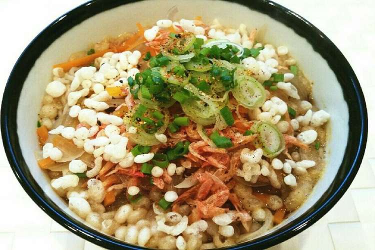 簡単 ヘルシー 揚げないかき揚げ蕎麦 レシピ 作り方 By あーこ姐 クックパッド