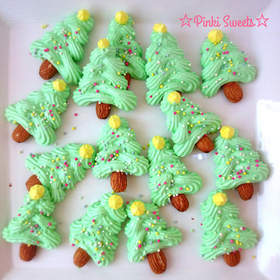 クリスマスツリー☆メレンゲクッキーの写真