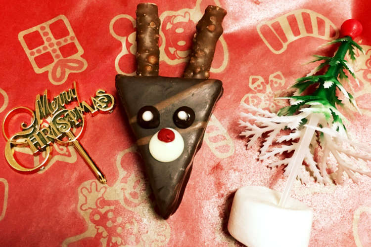 クリスマスに 市販のお菓子で簡単トナカイ レシピ 作り方 By ３匹の大ぶたママ クックパッド 簡単おいしいみんなのレシピが352万品