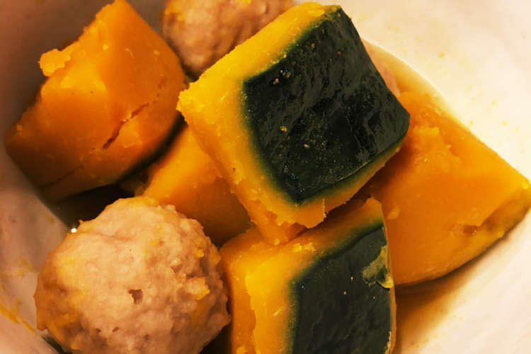 10分で かぼちゃ煮 市販肉団子添え レシピ 作り方 By とおよん クックパッド 簡単おいしいみんなのレシピが366万品