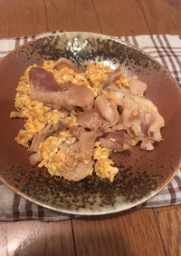 豚バラの焼き肉のタレ炒め