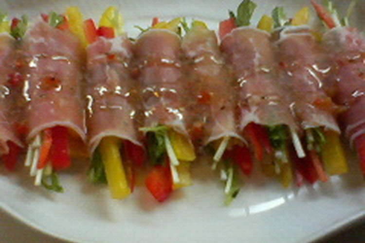 おもてなしの前菜に 生ハムの巻きサラダ レシピ 作り方 By Il Fait Beau クックパッド 簡単おいしいみんなのレシピが351万品