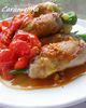 豚肉オクラロール*プチトマトソース