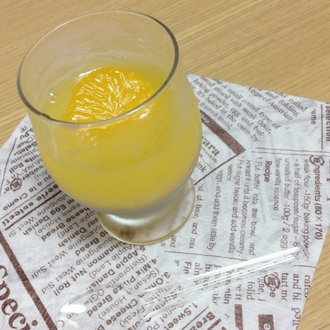 オレンジジュースで簡単ゼリー