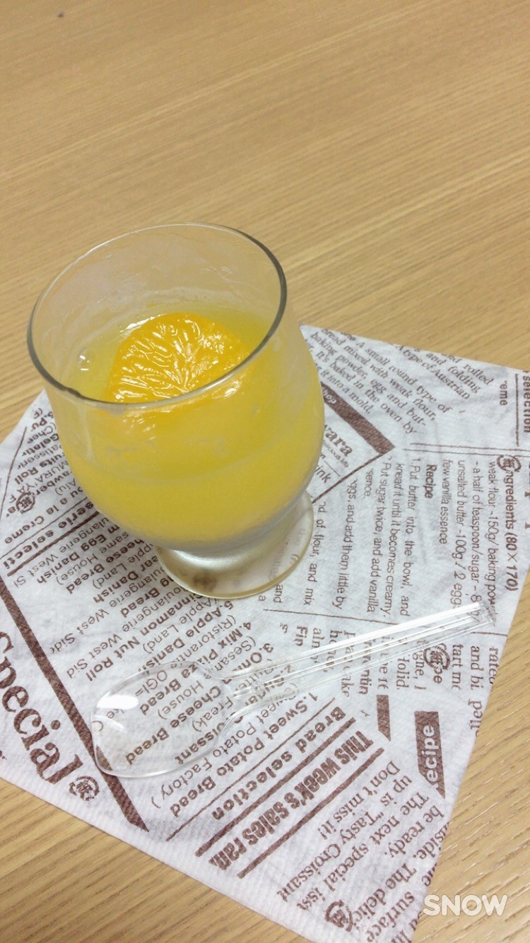 オレンジジュースで簡単ゼリーの画像