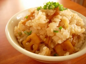 生姜香るレンコンご飯