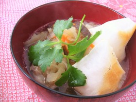 鶏味塩 de お雑煮(東北版)
