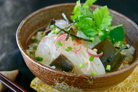 昆布〆鯛茶漬け