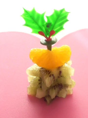 クリスマスキウイツリーの写真