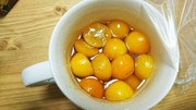 甘さ控えめ、レンジでつくる金柑の甘露煮の写真