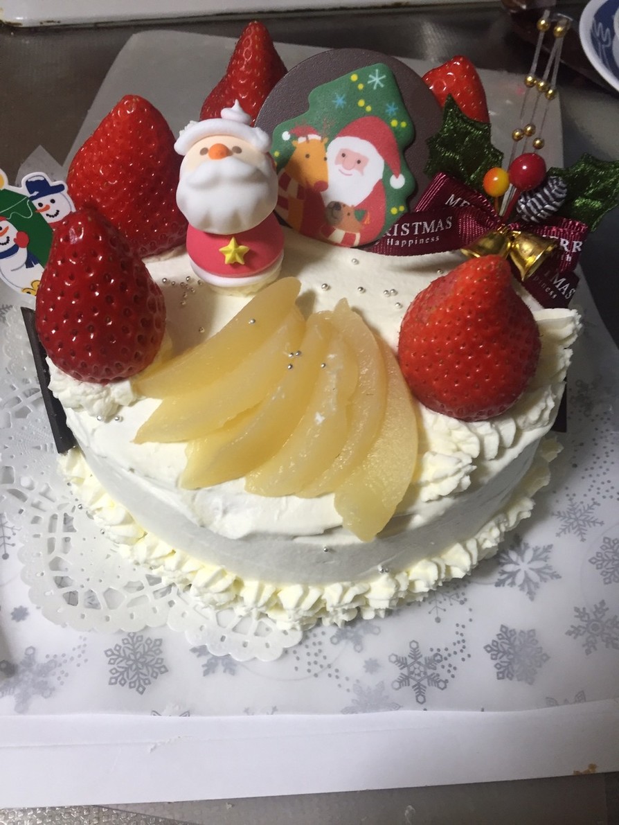クリスマスケーキ18cm×1台分の画像