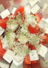 塩豆腐とトマトのサラダ♪簡単