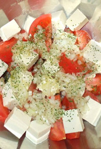 塩豆腐とトマトのサラダ♪簡単