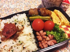 簡単*愛情たっぷり!スタミナ焼肉彼弁当♡