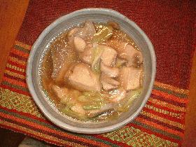 ブリとねぎの冶部煮