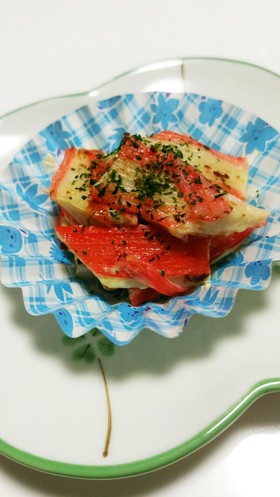 お弁当に☆カニカマのマヨネーズ焼き♡
