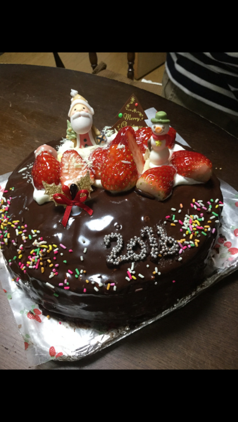 クリスマスケーキ☆チョコケーキの画像
