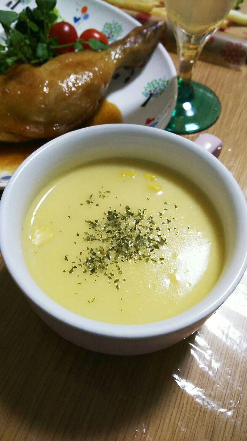 コーンの粒たっぷり贅沢気分♪コーンスープ by pokoぽん☆彡 【クックパッド】 簡単おいしいみんなのレシピが396万品