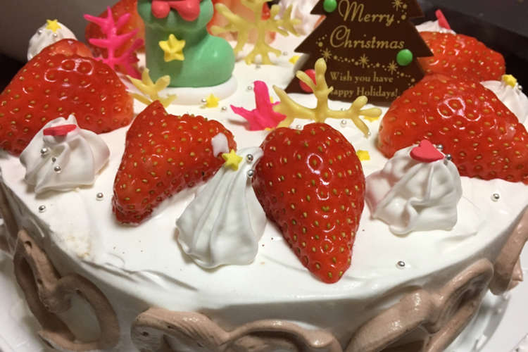 クリスマスケーキフルーツたくさんデコ レシピ 作り方 By Cookmimama クックパッド