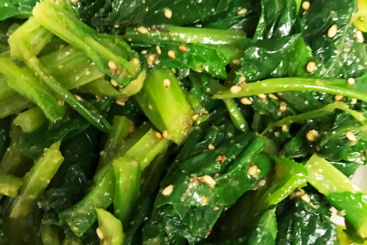 小松菜 ちんげんさい ほうれん草 ナムル レシピ 作り方 By 麒麟と龍 クックパッド 簡単おいしいみんなのレシピが373万品