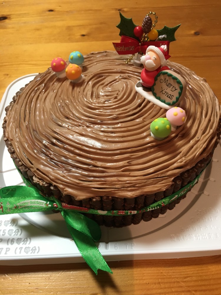 クリスマス  デコケーキ  チョコ♡の画像
