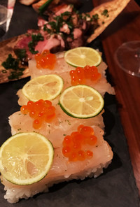 昆布〆真鯛の押し寿司