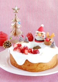 超簡単！バームクーヘン☆クリスマスケーキ