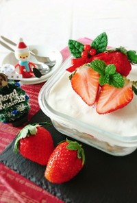 クリスマスに☆簡単アイススコップケーキ。