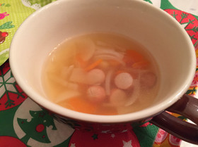 ミネストローネ風コンソメスープ