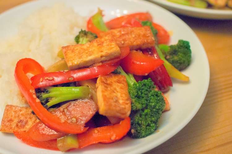 激うま 豆腐と野菜のbbq炒め レシピ 作り方 By グルテンフリーレシピ クックパッド