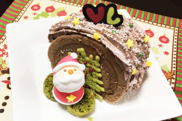 市販ロールで1人分クリスマスデコケーキ レシピ 作り方 By Whindy クックパッド