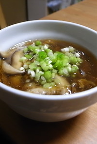 ホタテの紐の中華スープ