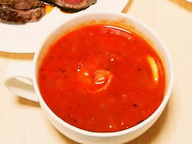 母カッパの海鮮トマトスープの写真