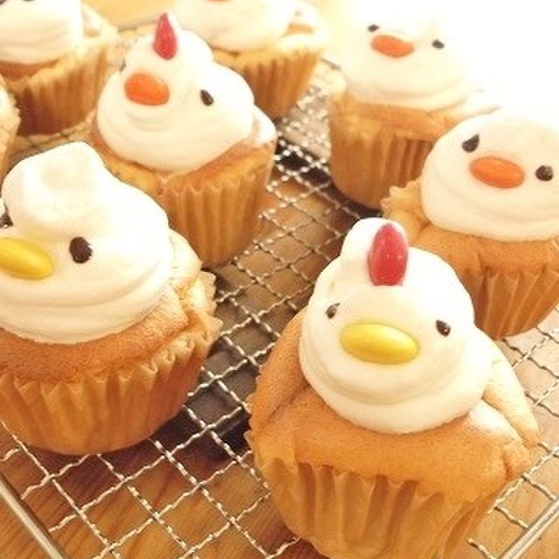 チェリーアーモンドカップケーキのレシピ