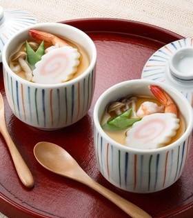 レンジで簡単茶碗蒸し☆ひなまつりにも