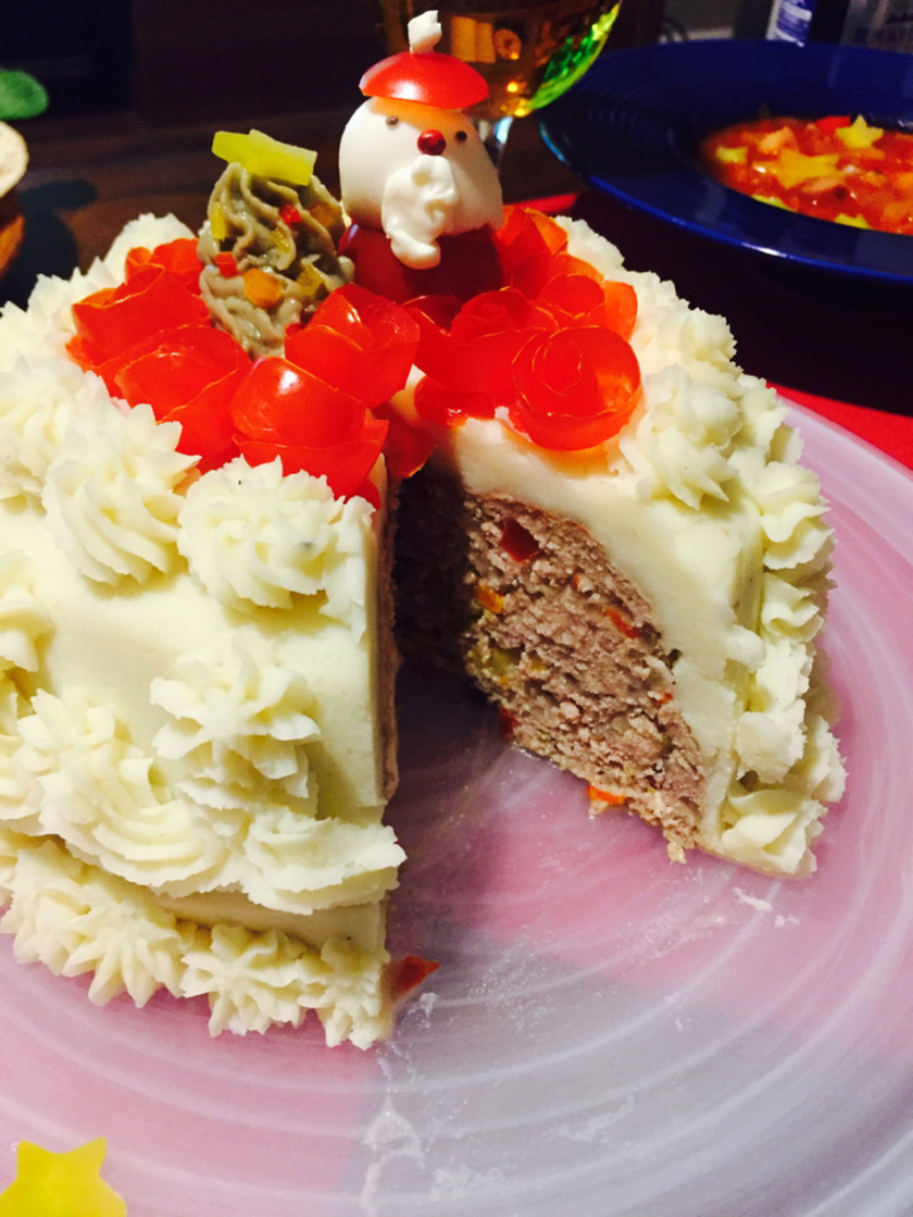 ハンバーガーケーキのレシピ