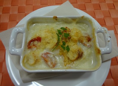 白菜と鱈の味噌グラタンの写真